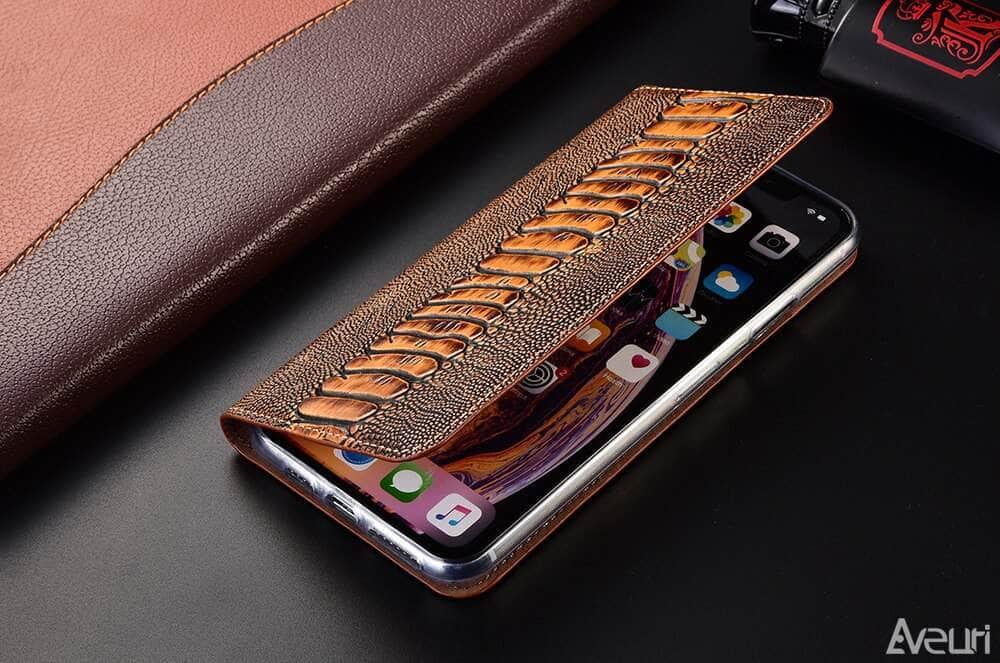 Casebuddy Luxury Galaxy A14 Genuine Leather Flip Case