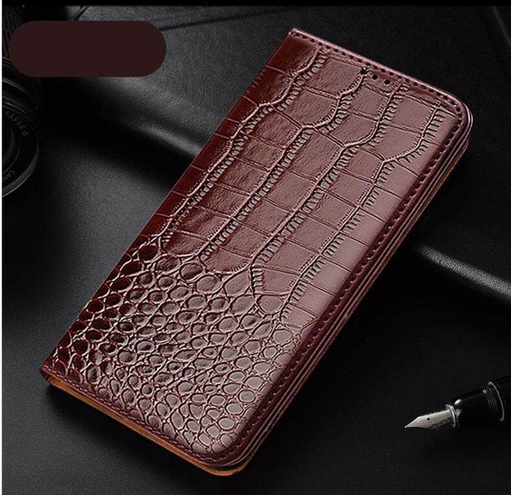 Casebuddy JZ Brown / For Galaxy A54 5G Luxury Vegan Leather Galaxy A54 Wallet Case