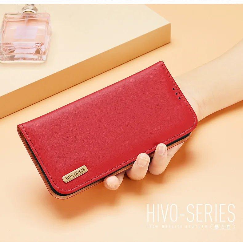 Casebuddy DuxDucis Galaxy S24 Ultra Real Leather Wallet