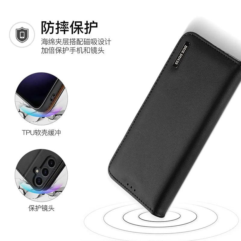 Casebuddy DuxDucis Galaxy S24 Ultra Real Leather Wallet
