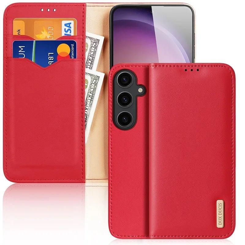 Casebuddy DuxDucis Galaxy S24 Ultra Real Leather Wallet