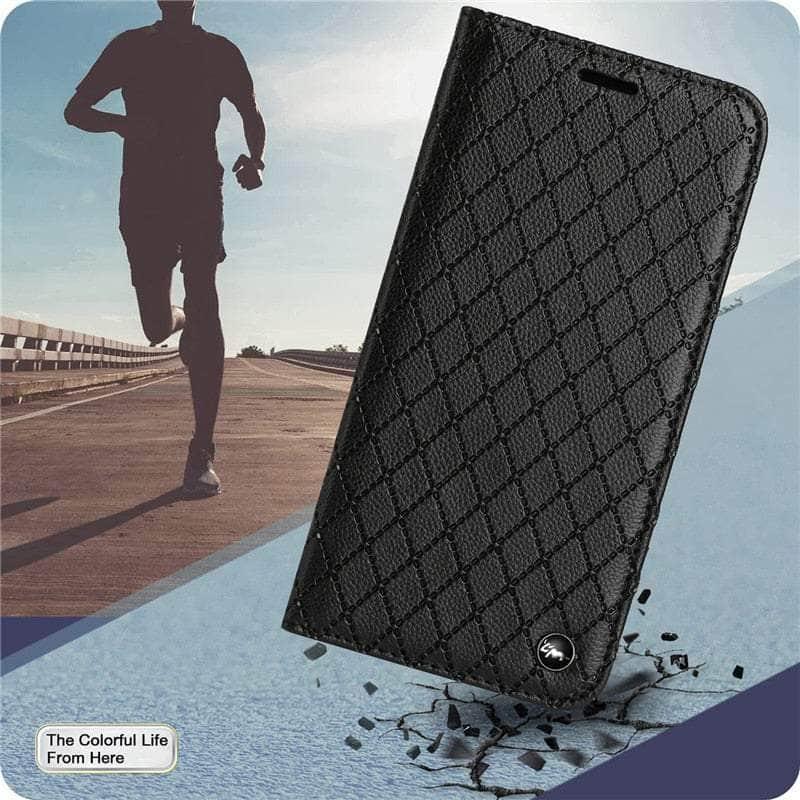 Casebuddy Embossing Samsung Galaxy A24 Vegan Leather Wallet