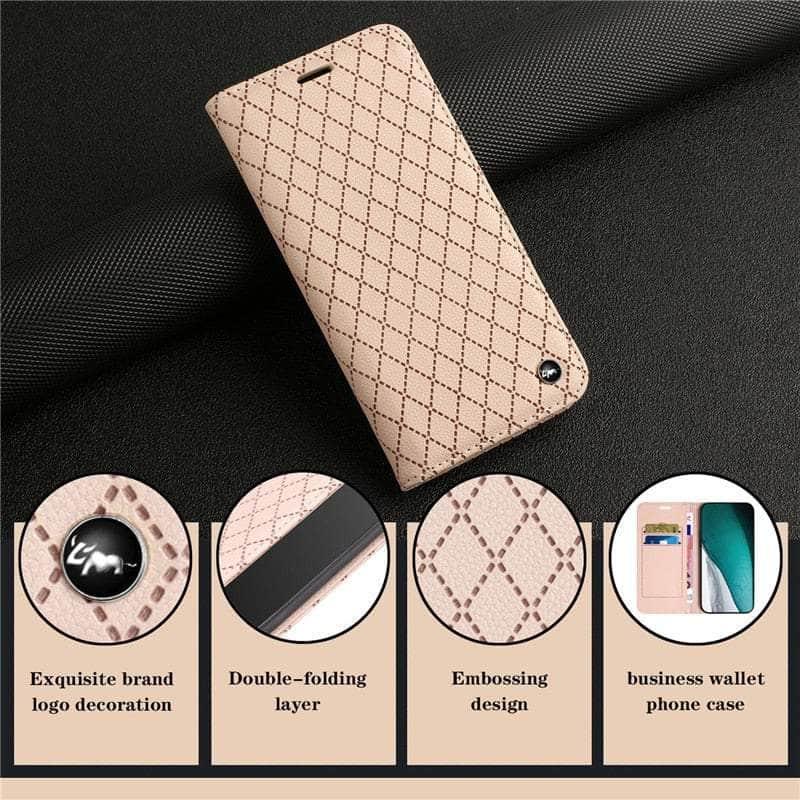 Casebuddy Embossing Samsung Galaxy A24 Vegan Leather Wallet
