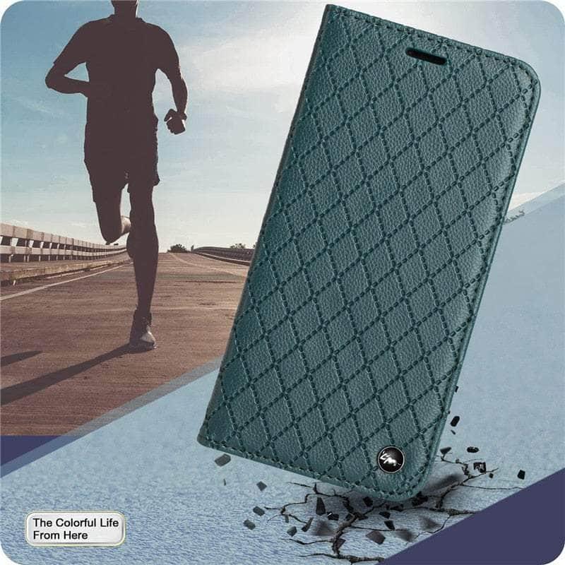 Casebuddy Embossing Samsung Galaxy A24 Vegan Leather Wallet