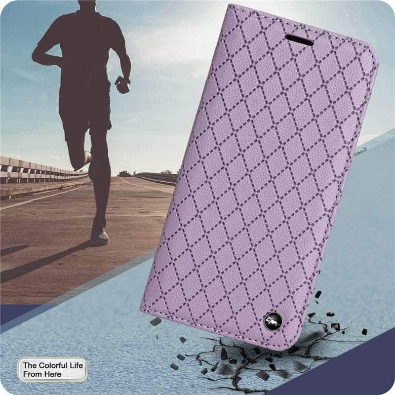 Casebuddy Embossing Samsung Galaxy A24 Vegan Leather Wallet