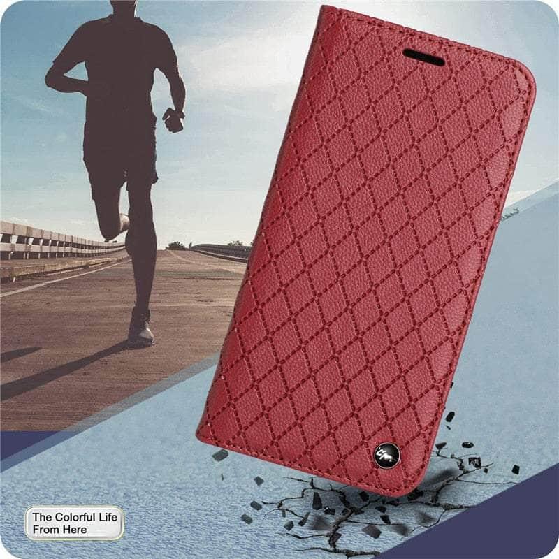 Casebuddy Embossing Samsung Galaxy A24 Vegan Leather Wallet