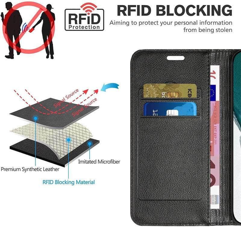 Casebuddy Embossing Samsung Galaxy A24 Vegan Leather Wallet
