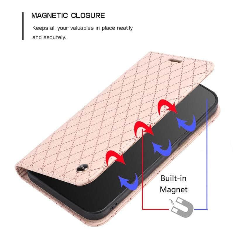 Casebuddy Embossing Samsung Galaxy A54 Vegan Leather Wallet