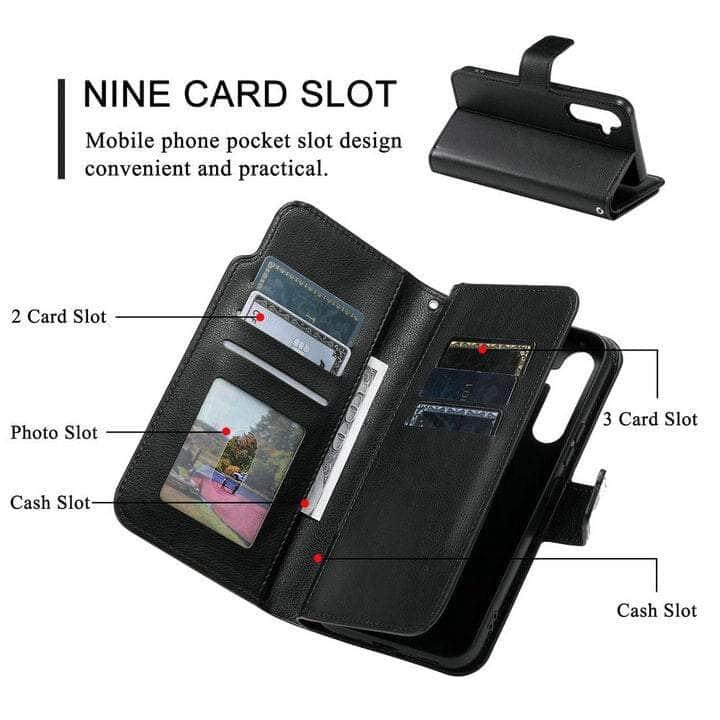 Casebuddy Galaxy A14 2023 Flip Multi Card Pocket Wallet Shell