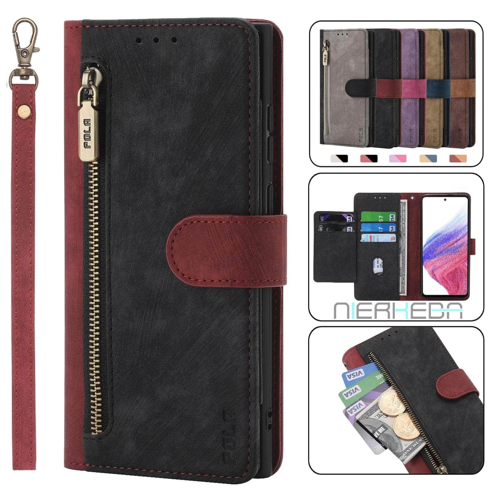 Casebuddy Galaxy A24 Anti-Theft Brush Leather Case