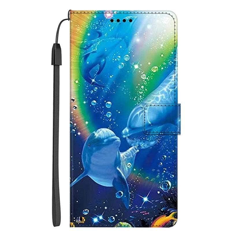 Casebuddy 15 / For Galaxy A24 Galaxy A24 Marble Leather Case