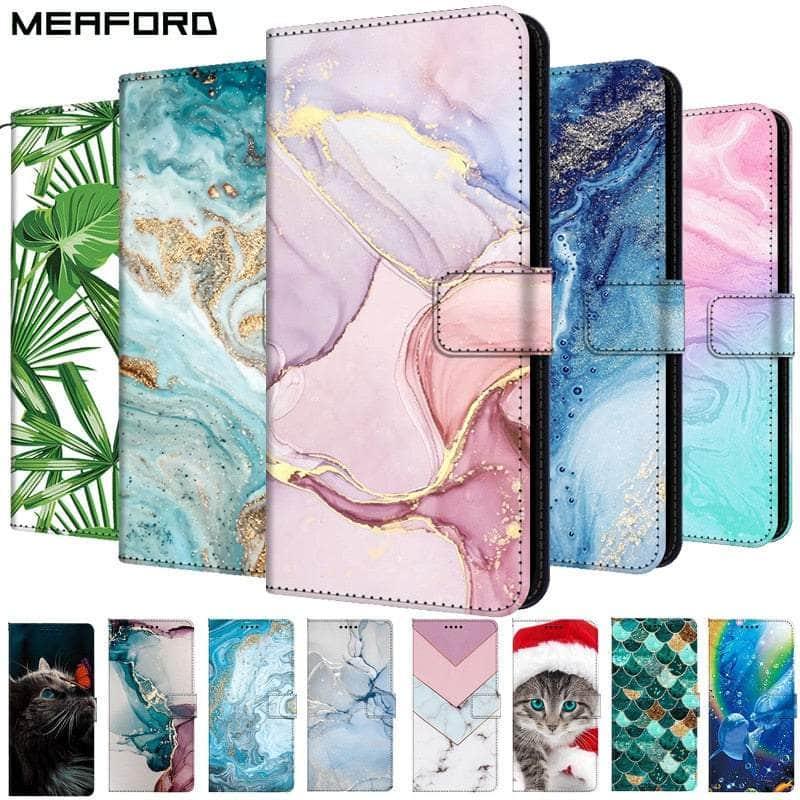 Casebuddy Galaxy A24 Marble Leather Case