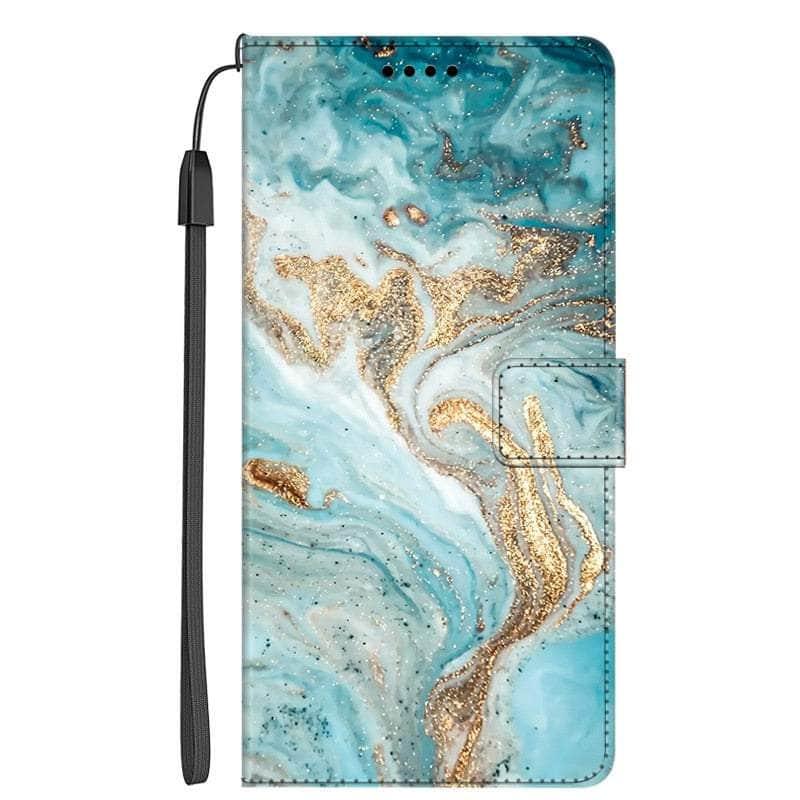 Casebuddy 14 / For Galaxy A24 Galaxy A24 Marble Leather Case