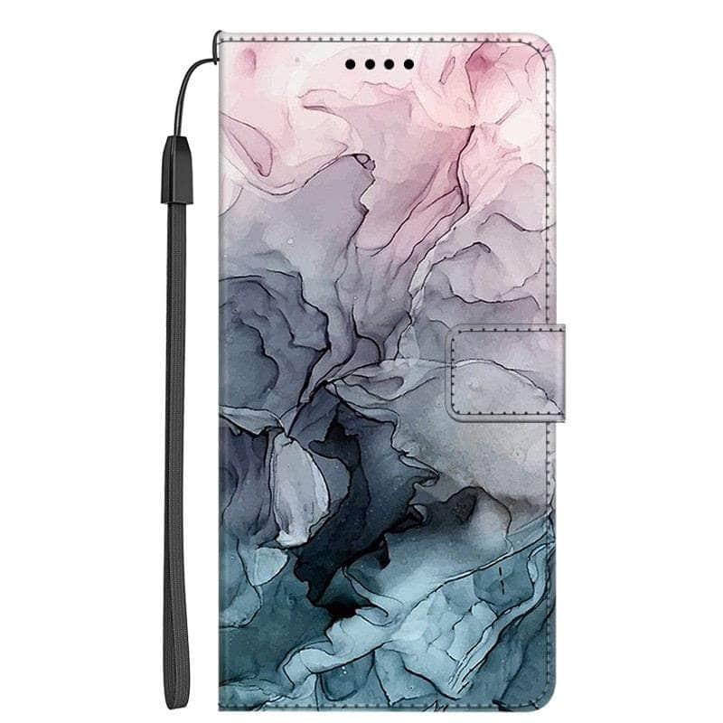 Casebuddy 16 / For Galaxy A24 Galaxy A24 Marble Leather Case