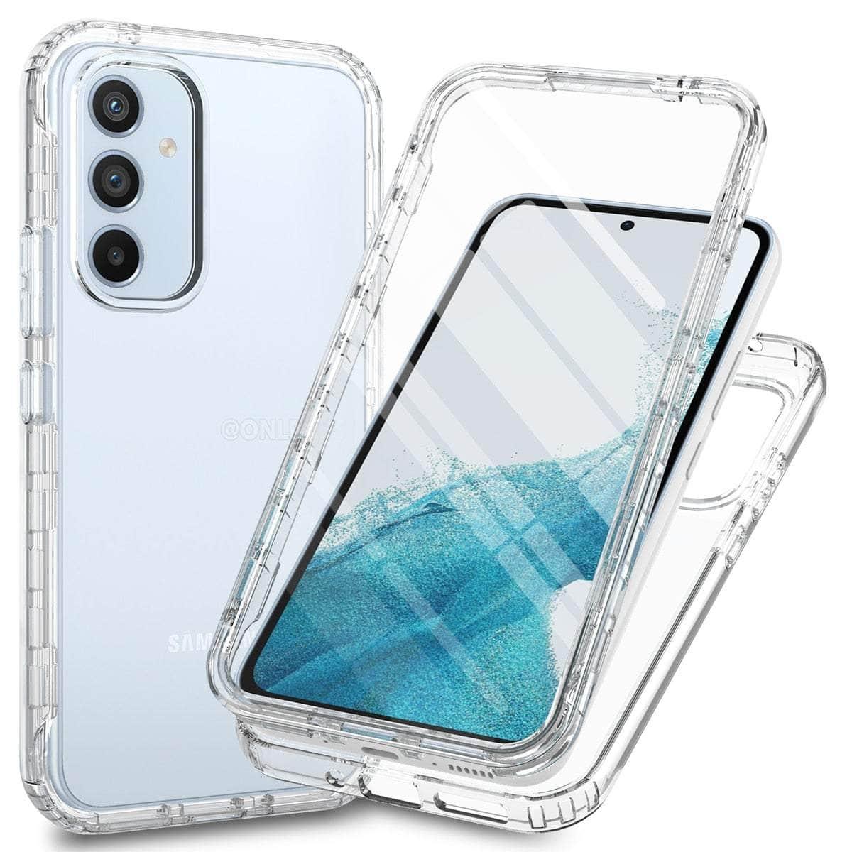 Casebuddy Clear / For Galaxy A54 Galaxy A54 Military-Grade 360 Full Body Cover