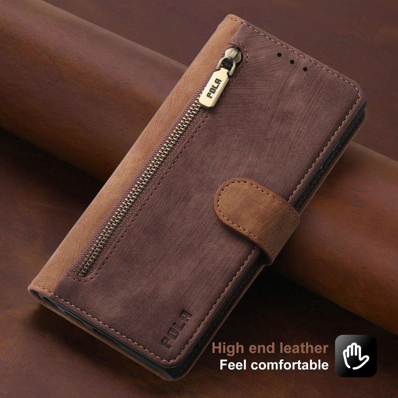 Casebuddy Coffee or Brown / Galaxy S24 Galaxy S24 Anti-Theft Brush Leather Case