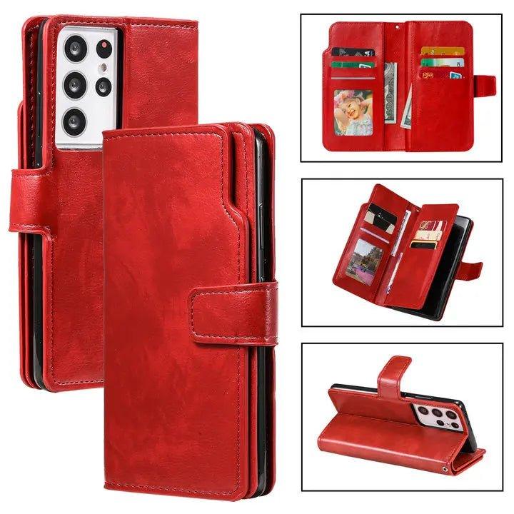 Galaxy S24 Flip Wallet Book Leather Case