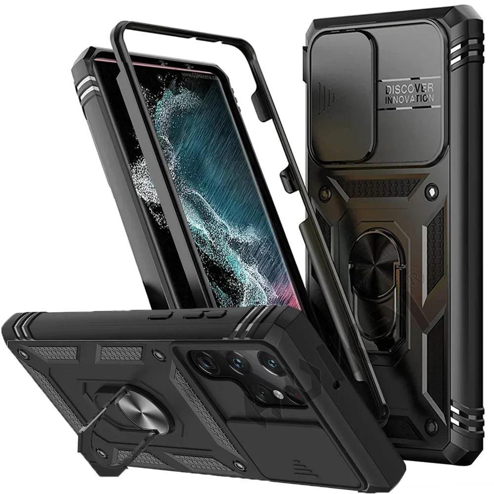 Galaxy S24 Heavy Duty Ring Kickstand Cover