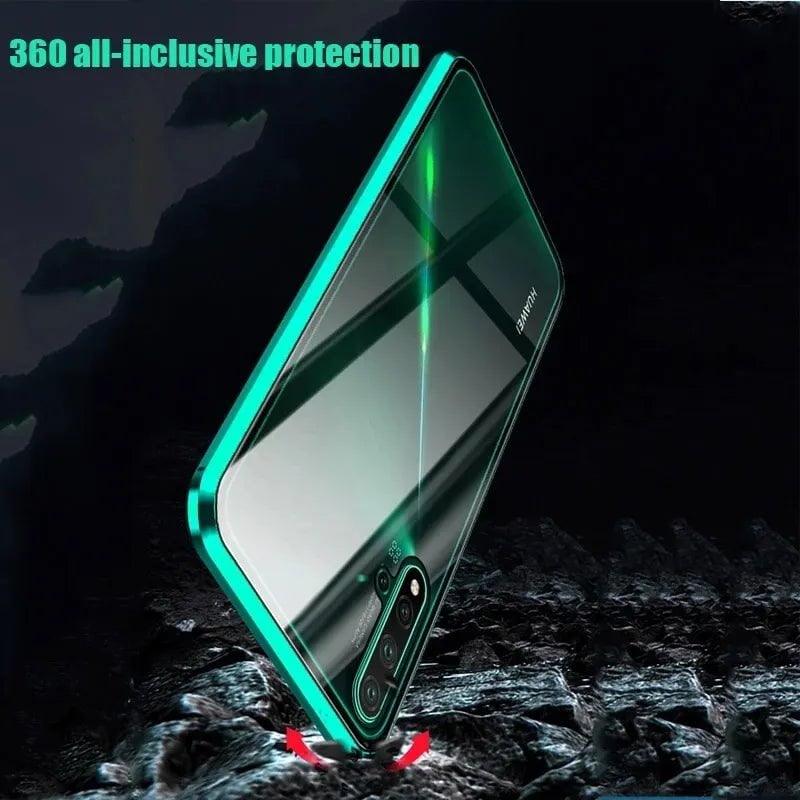 Galaxy S24 Magnetic Adsorption Glass Metal Case