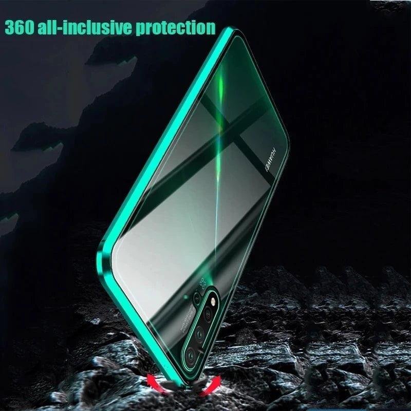 Galaxy S24 Magnetic Adsorption Glass Metal Case