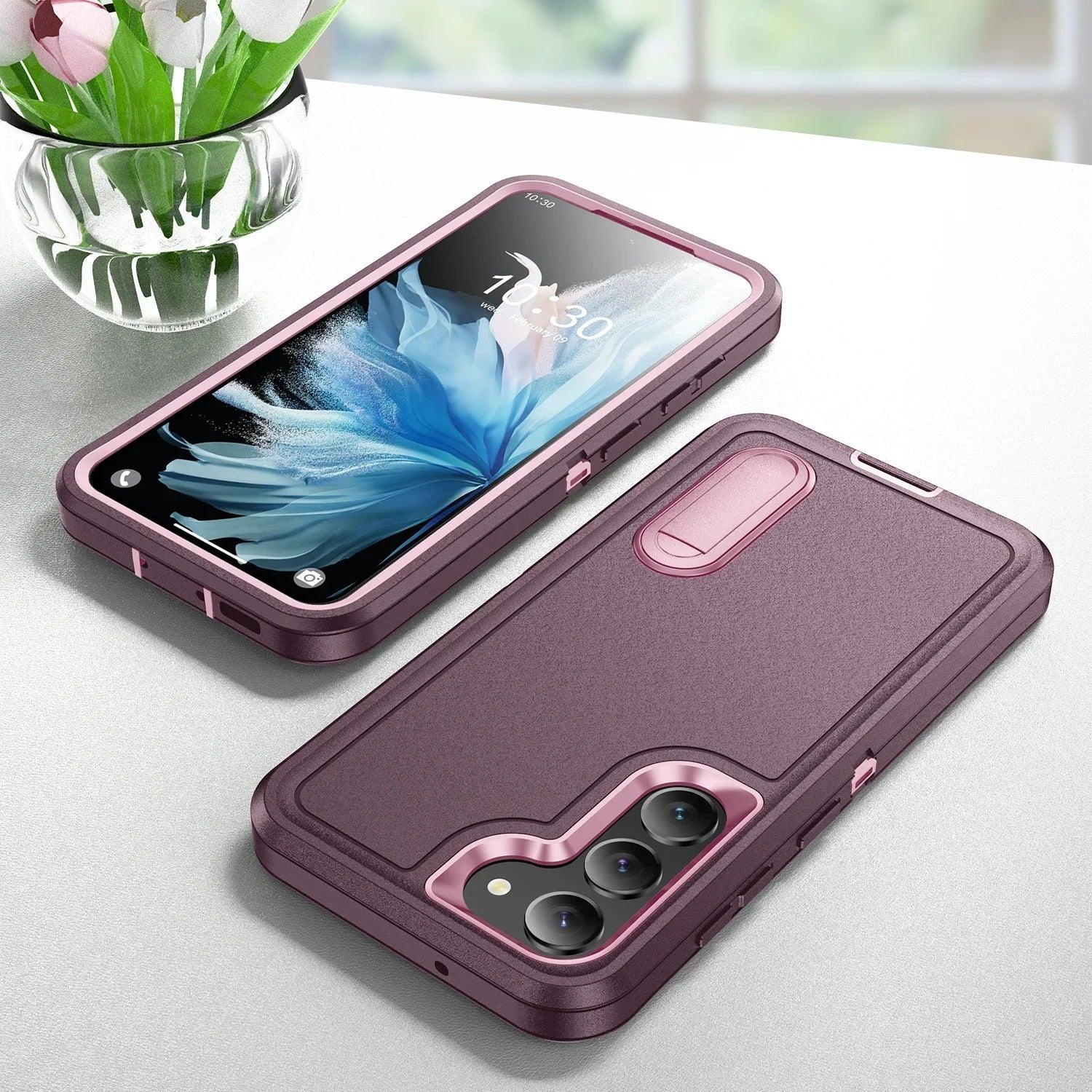 Casebuddy PURPLE / for Galaxy S24 Ultra Galaxy S24 Ultra Anti-Dust Kickstand Rugged Case