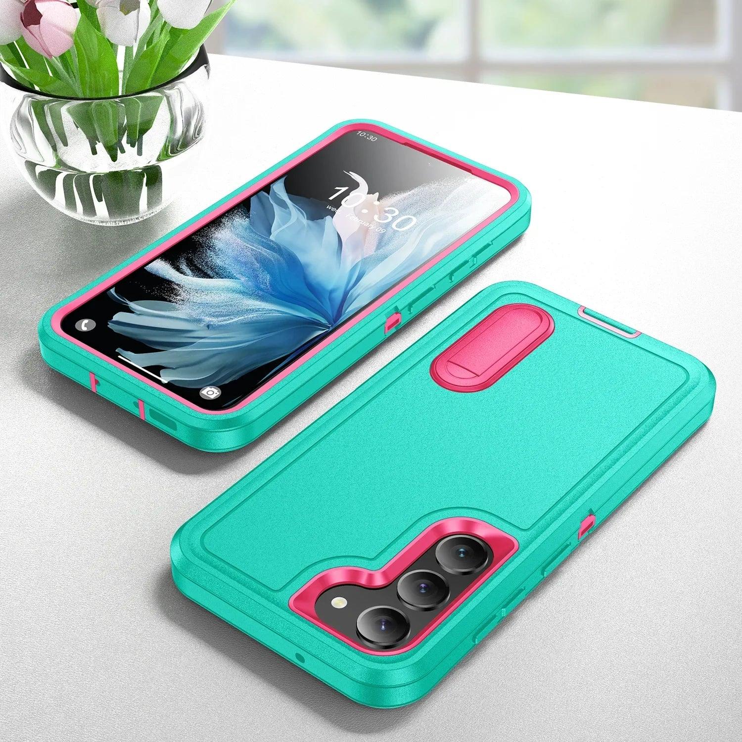 Casebuddy SKY BLUE / for Galaxy S24 Ultra Galaxy S24 Ultra Anti-Dust Kickstand Rugged Case