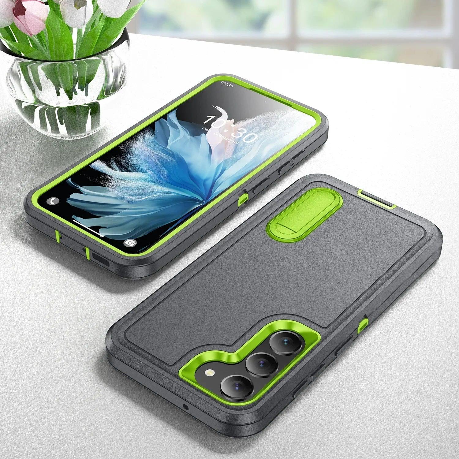 Casebuddy GRAY / for Galaxy S24 Ultra Galaxy S24 Ultra Anti-Dust Kickstand Rugged Case