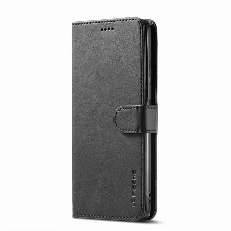 Casebuddy Black / For Samsung S24 Galaxy S24 Wallet Leather Cover