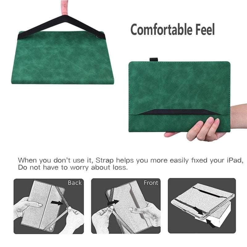 Casebuddy Galaxy Tab S9 Luxury Vegan Leather Wallet Stand