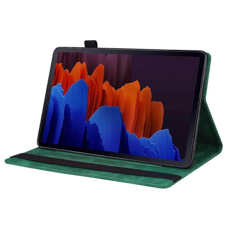 Casebuddy Galaxy Tab S9 Luxury Vegan Leather Wallet Stand