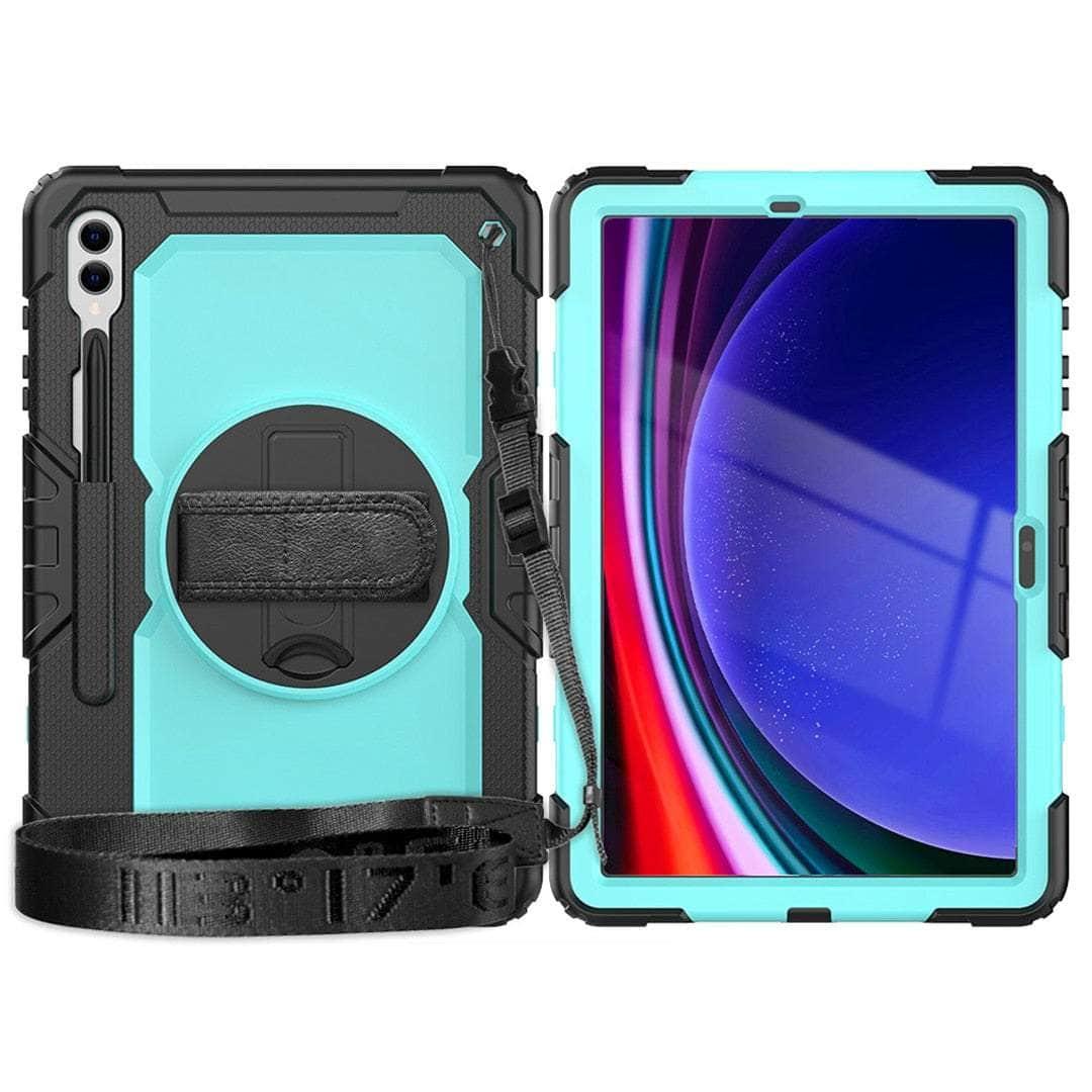 Casebuddy Galaxy Tab S9 Plus Heavy Duty Kickstand Strap Case
