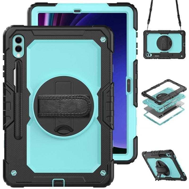 Casebuddy SKB-BK / Tab S9 11 inch Galaxy Tab S9 Shockproof Shoulder Strap Case