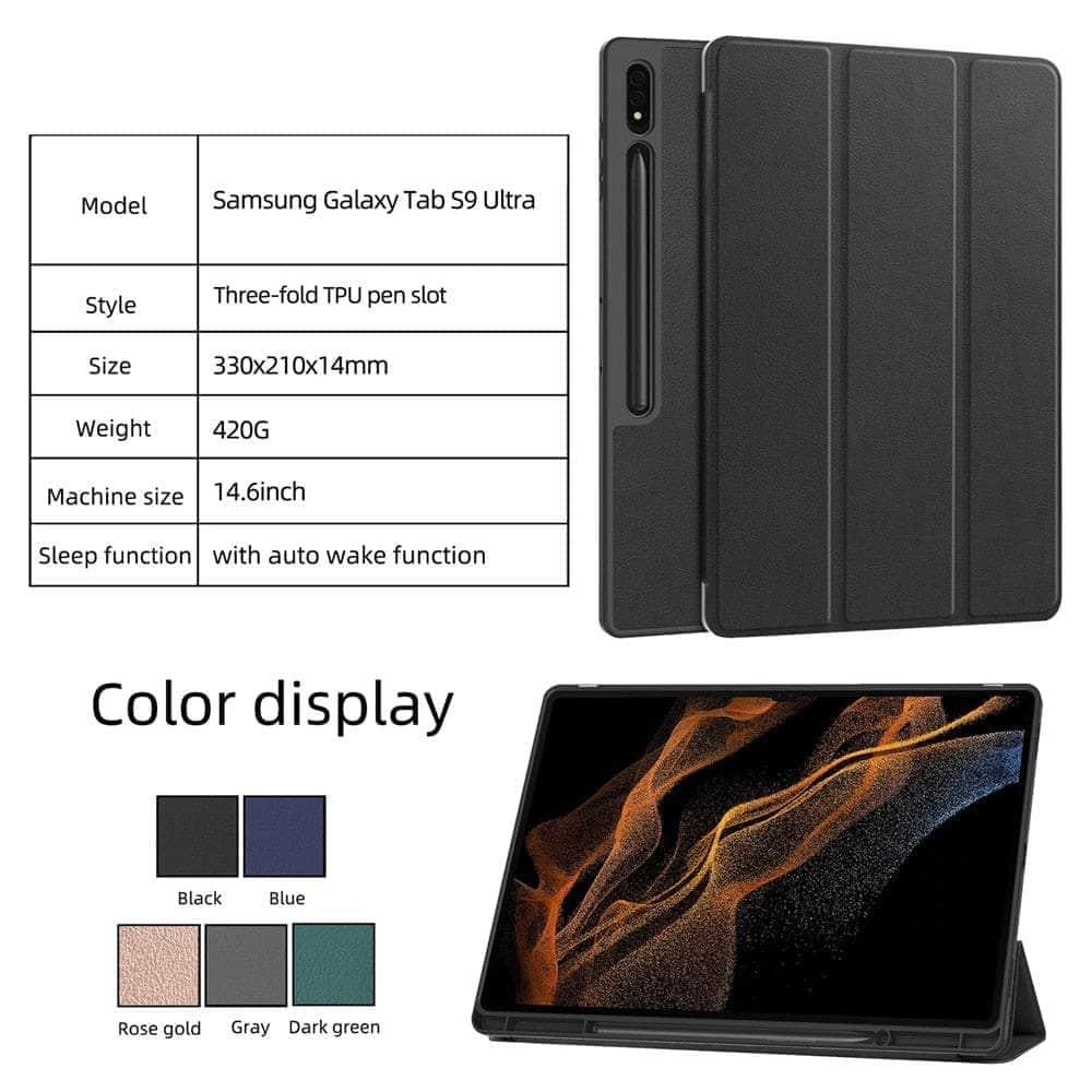 Casebuddy Galaxy Tab S9 Smart Case Pencil Holder