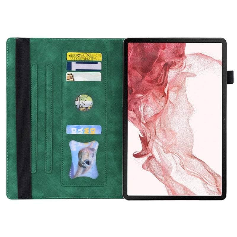Casebuddy Galaxy Tab S9 Ultra Luxury Vegan Leather Wallet