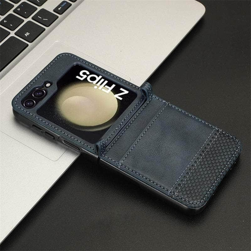 Casebuddy Galaxy Z Flip 5 Slim Leather Folding Case
