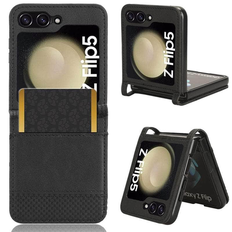 Casebuddy Galaxy Z Flip 5 Slim Leather Folding Case