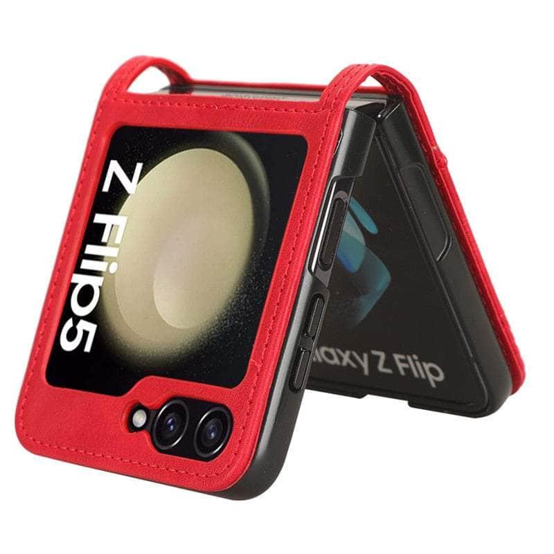 Casebuddy Galaxy Z Flip 5 Slim Leather Folding Case