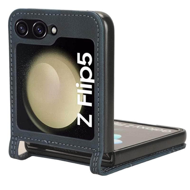 Casebuddy Galaxy Z Flip 5 Slim Leather Folding Case