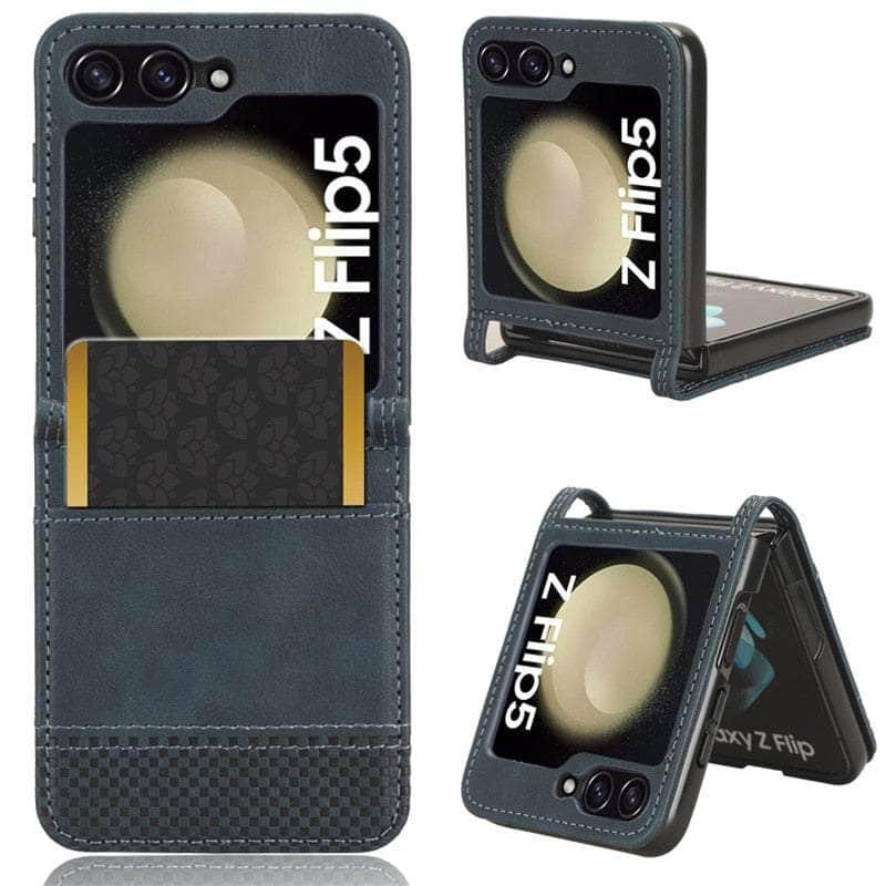 Casebuddy Galaxy Z Flip 5 Slim Leather Folding Case