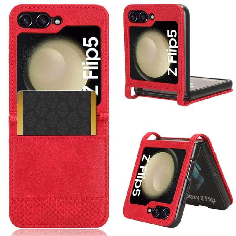 Casebuddy Galaxy Z Flip 5 Slim Leather Folding Case