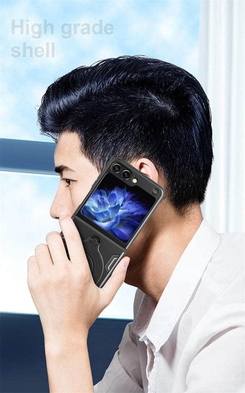 Casebuddy Galaxy Z Flip5 Magnetic Car Holder Armor Case