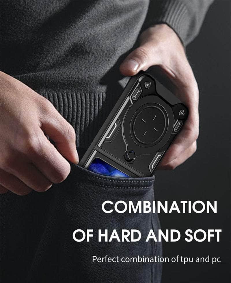 Casebuddy Galaxy Z Flip5 Magnetic Car Holder Armor Case