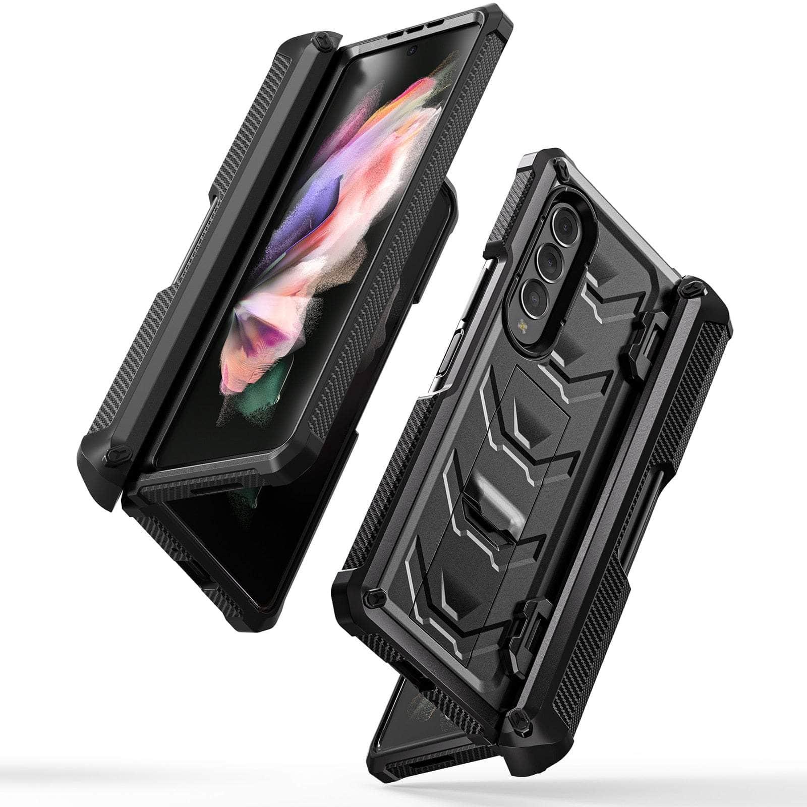 Casebuddy Galaxy Z Fold 3 Hinge Pen Slot Kickstand Hard Case