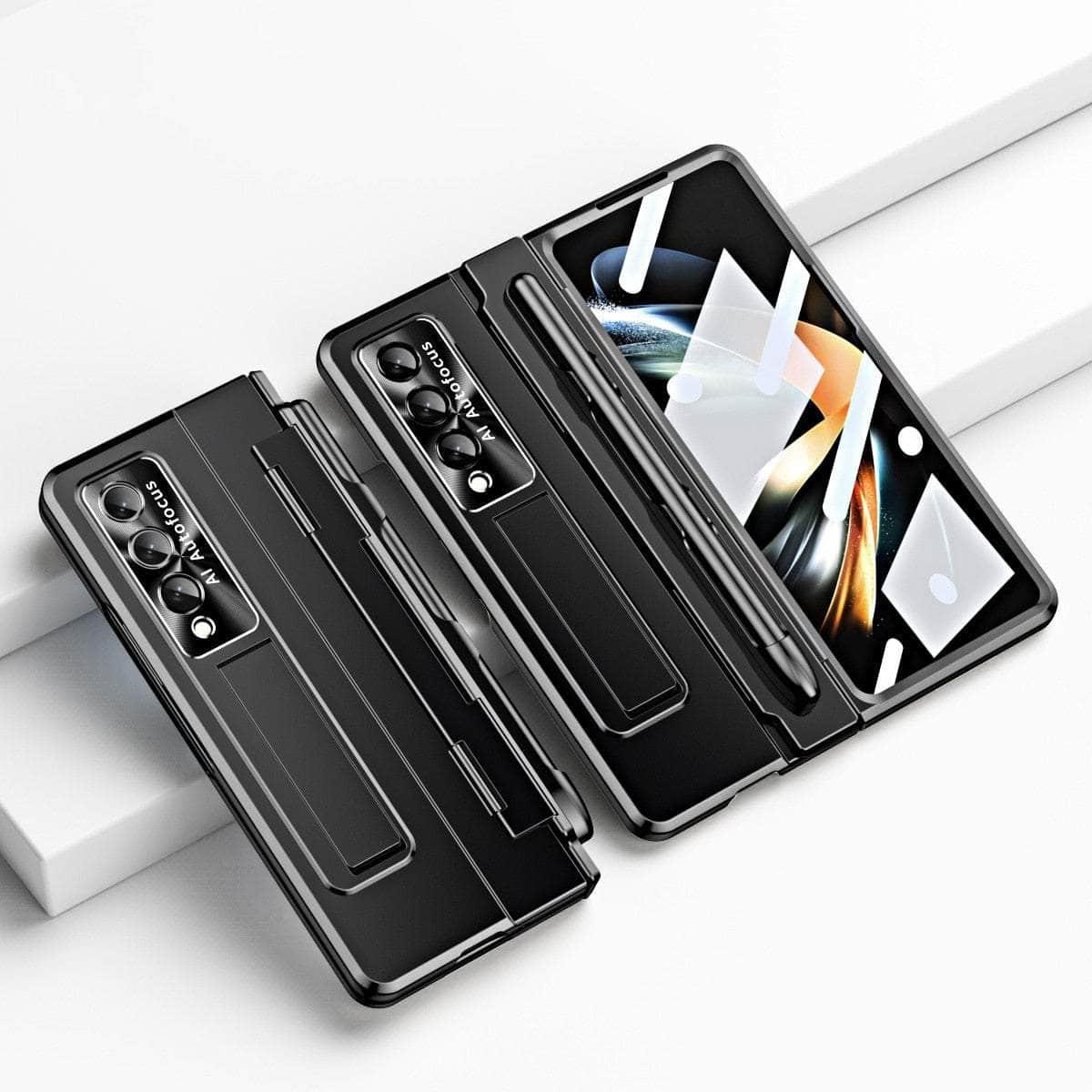 Casebuddy Black / Galaxy Z Fold 3 Galaxy Z Fold 3 Pen Holder Kickstand Case