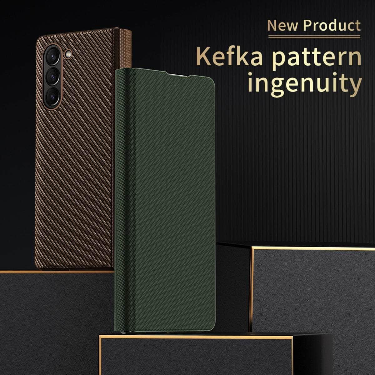 Casebuddy Galaxy Z Fold 4 Matte Carbon Fiber Folding Cover