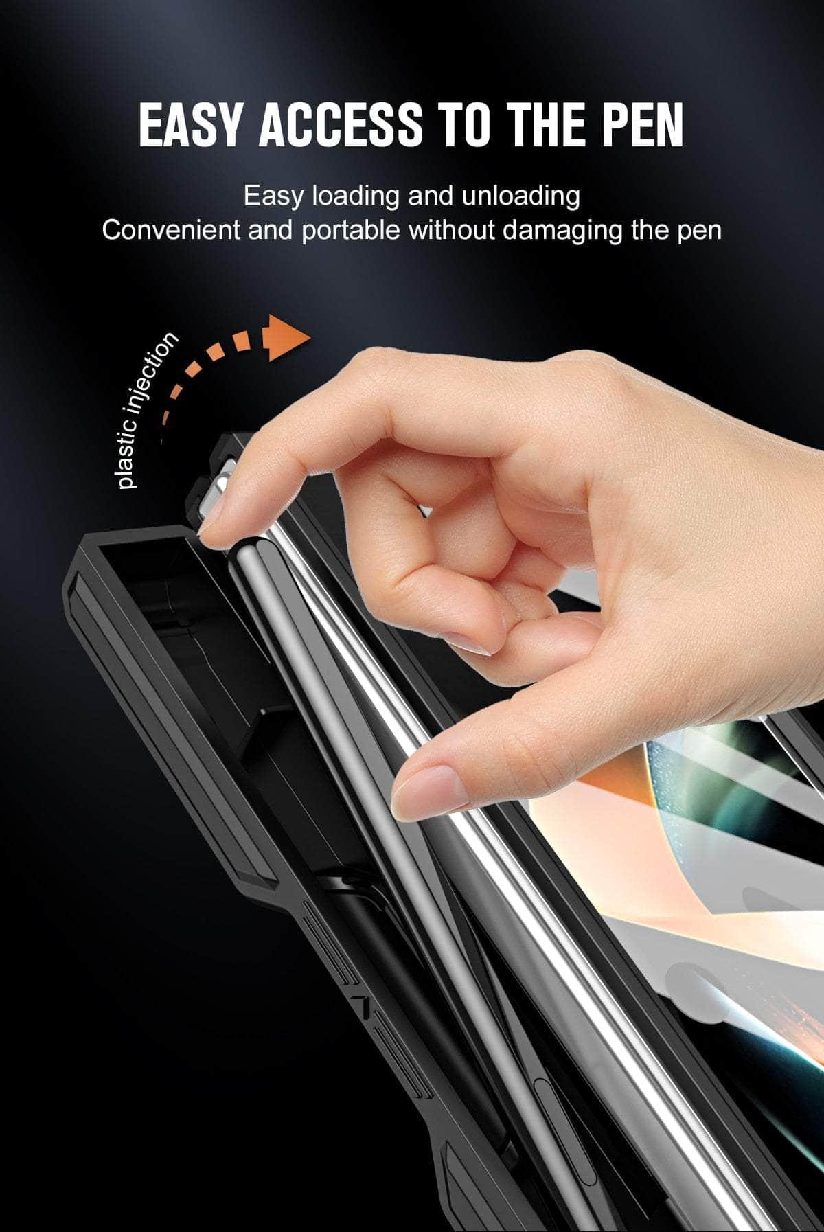 Casebuddy Galaxy Z Fold 5 Rugged Armor Pen Slot Case