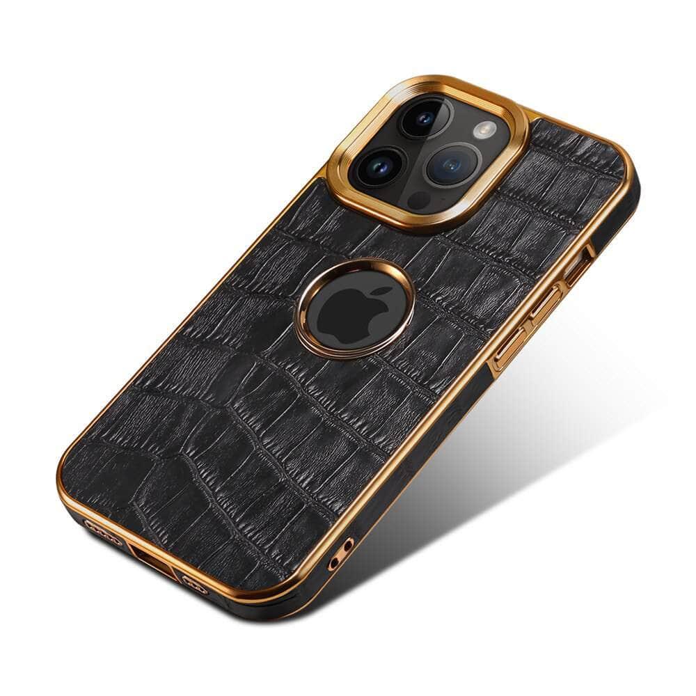 Casebuddy Genuine Leather iPhone 15 Plus 3D Texture Case