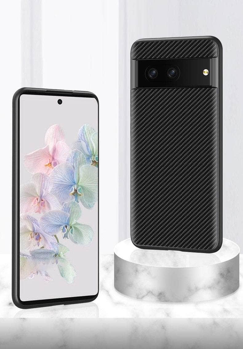 Casebuddy Google Pixel 8 Carbon Fiber Vegan Leather Case