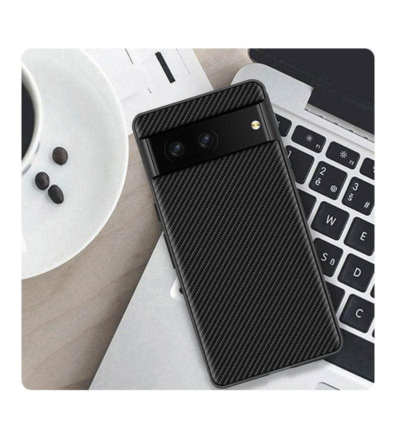 Casebuddy Google Pixel 8 Carbon Fiber Vegan Leather Case