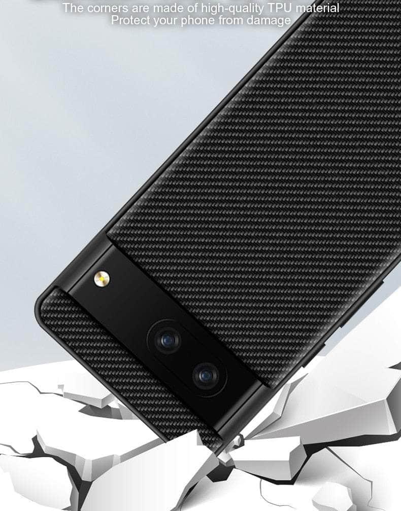 Casebuddy Google Pixel 8 Carbon Fiber Vegan Leather Case